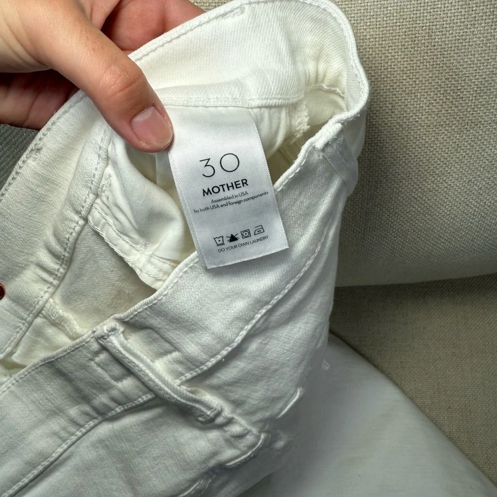 MOTHER Denim The Hustler Ankle Fray Jeans Size 30 - Picture 6 of 10